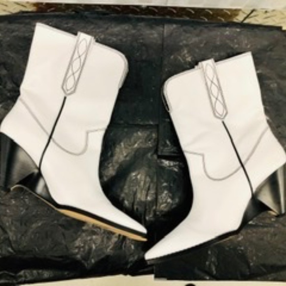 ZARA Specials LEATHER Ankle Boots, 40, NWT - Picture 4 of 9